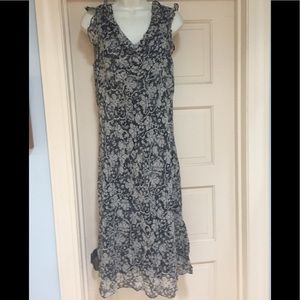 Casual Corner ANNEX silk dress ruffled collar 8